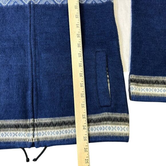 Kuri Artesanias Alpaca Wool Hoodie Sweater Llama Womens Sz M Zip Up Ecuador - Picture 11 of 12